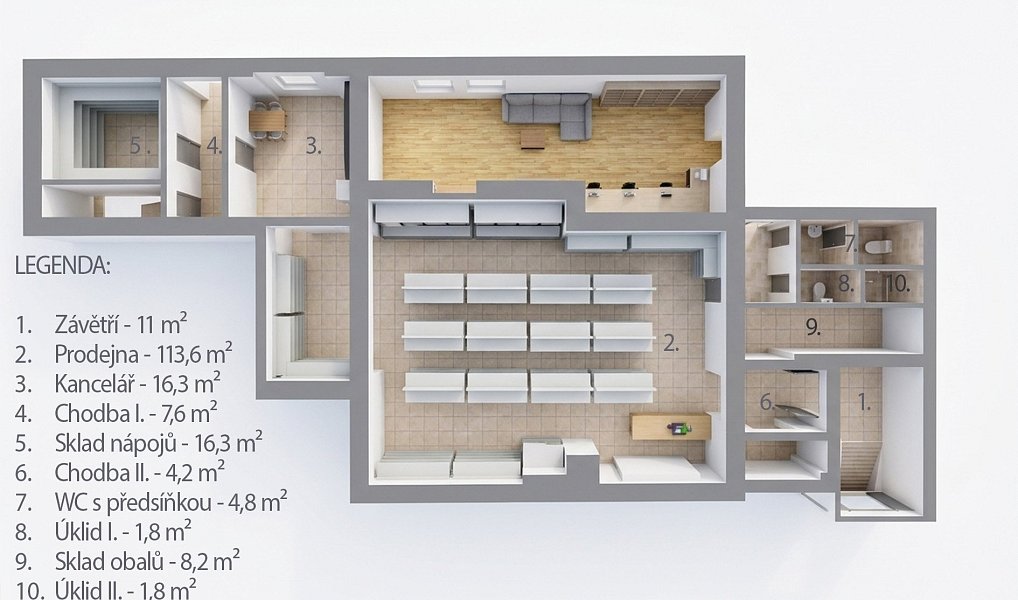Prodej obchodních prostor 186 m², Lobodice – náhled fotky 10