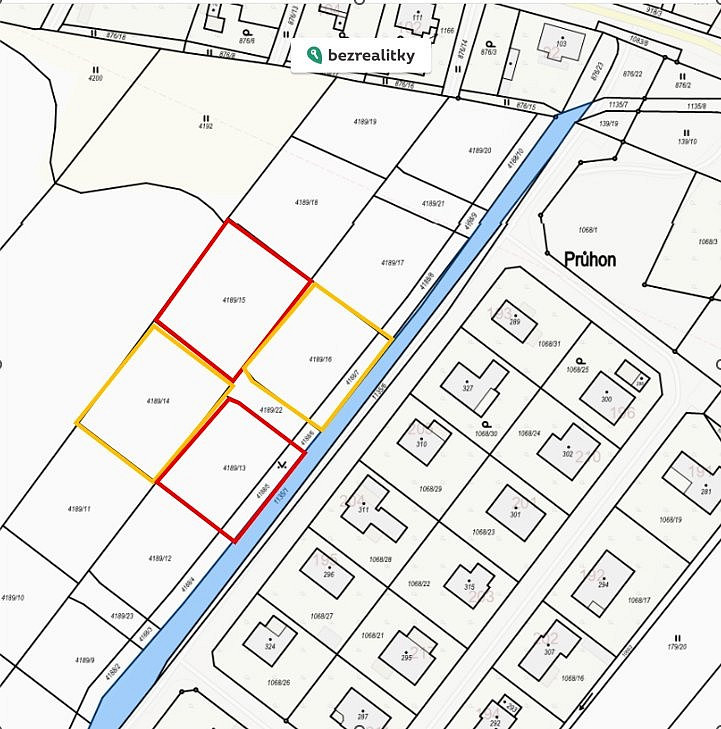 Prodej stavebního pozemku 1 041 m²