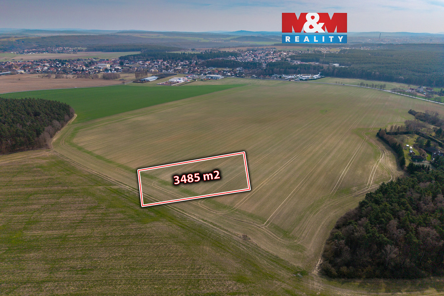 Prodej pole 3 485 m²