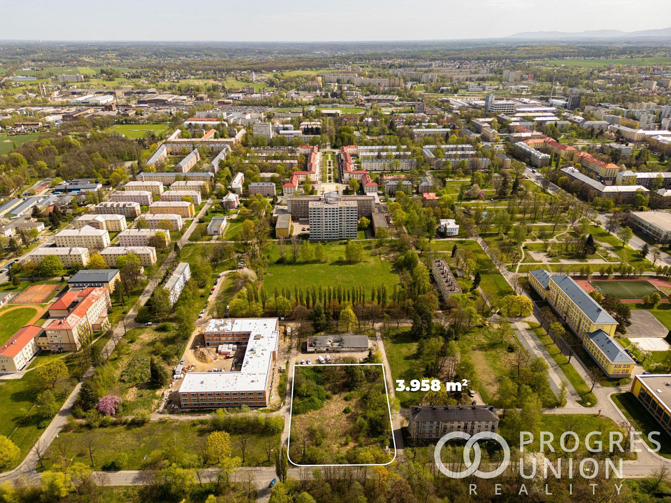 Prodej stavebního pozemku 3 958 m² – pohled 6