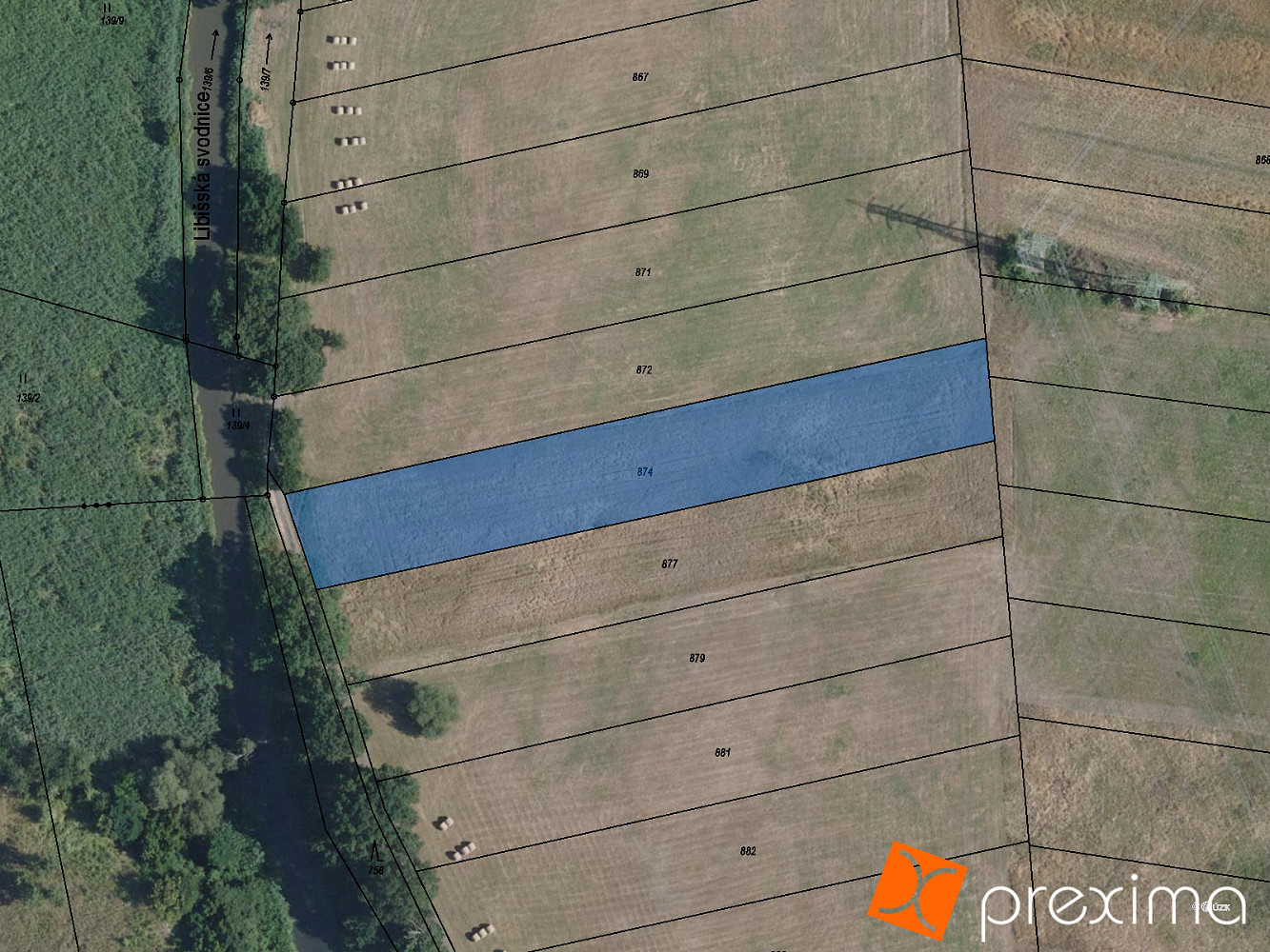 Prodej pole 1 438 m²