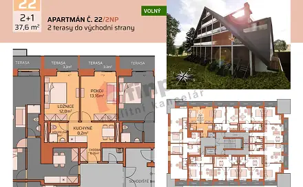 Prodej bytu 2+1 38 m², Benecko - Štěpanická Lhota, okres Semily