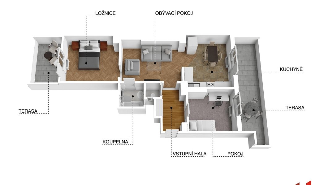 Prodej bytu 3+kk 56 m², Praha – náhled fotky 3