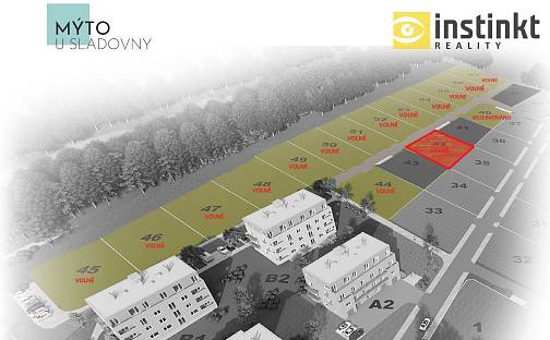 Prodej stavebního pozemku 687 m², U Sladovny, Mýto, okres Rokycany