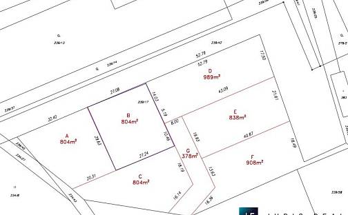 Prodej stavebního pozemku 804 m², Vlkava, okres Mladá Boleslav