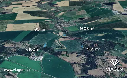Prodej pole 1 328 m², Bystřice, okres Benešov