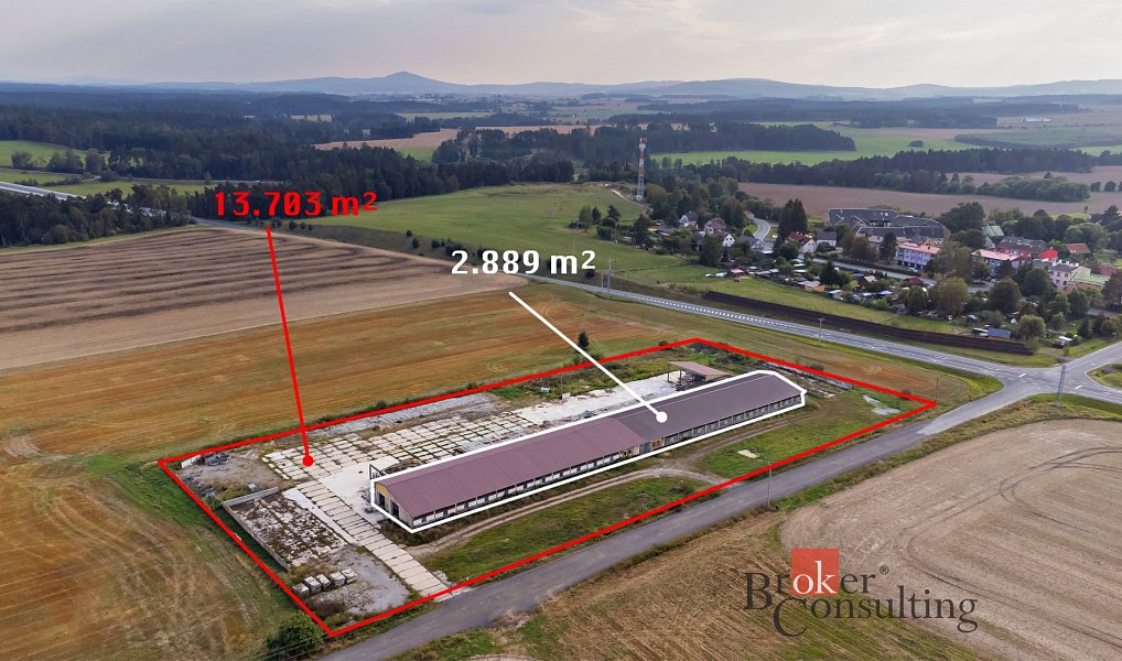 Prodej komerčního prostoru, 13703 m², Tachov, Kočov