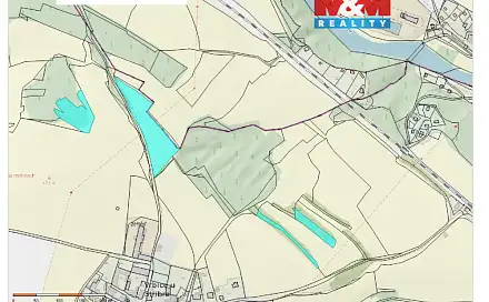 Prodej pole 15 633 m², Kladruby - Vrbice u Stříbra, okres Tachov