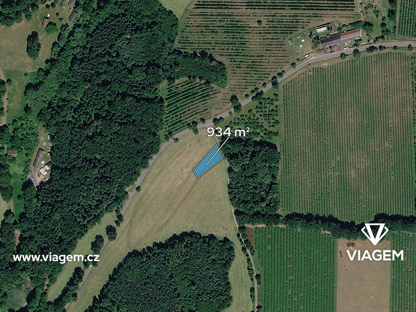 Pole 934 m², Podíl 50 % o výměře 467 m² – pohled 2