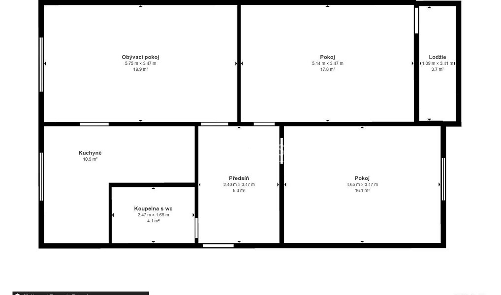 Prodej bytu 3+1 78 m², Jirkov – náhled fotky 17