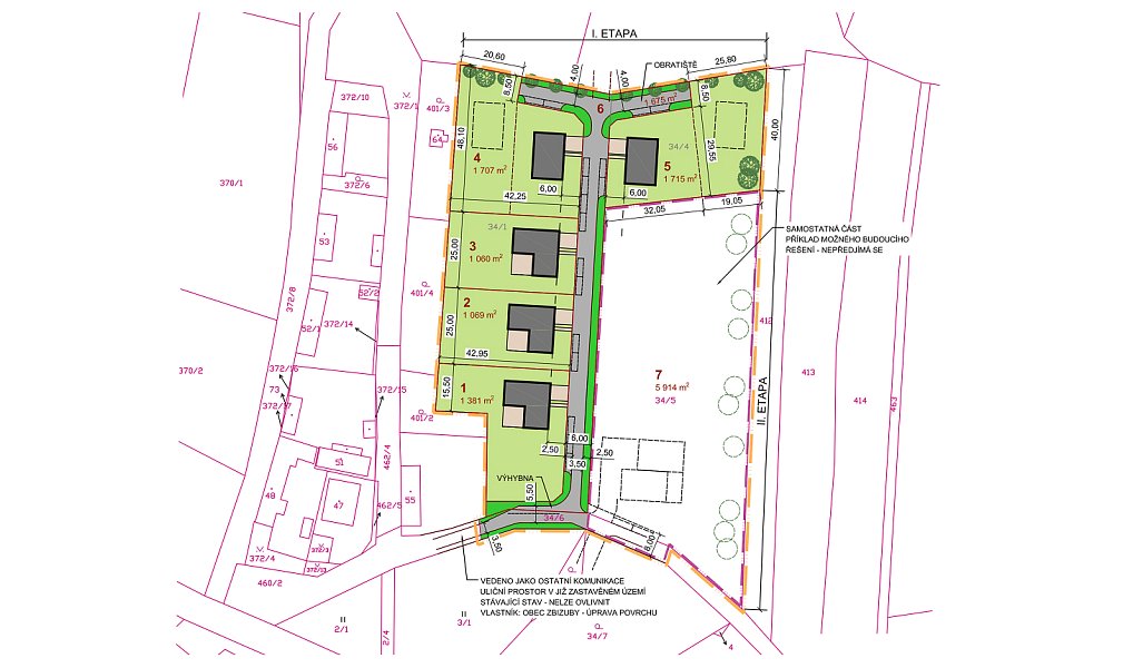 Prodej stavebního pozemku 8 669 m², Zbizuby – fotka 1 z 16