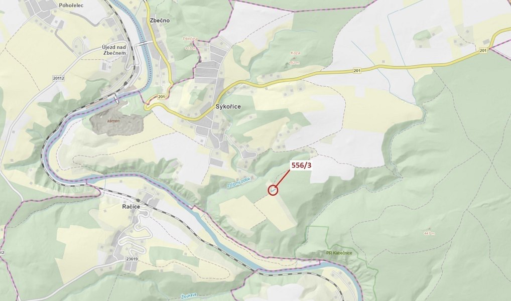 Dražba lesa, 326 m², Rakovník, Sýkořice
