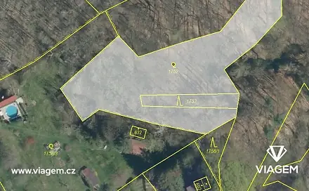 Prodej lesa 904 m², Mšeno, okres Mělník