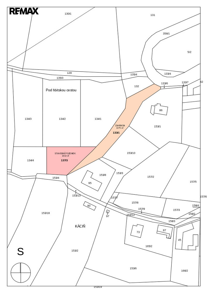 Prodej stavebního pozemku 2 388 m² – fotografie 2