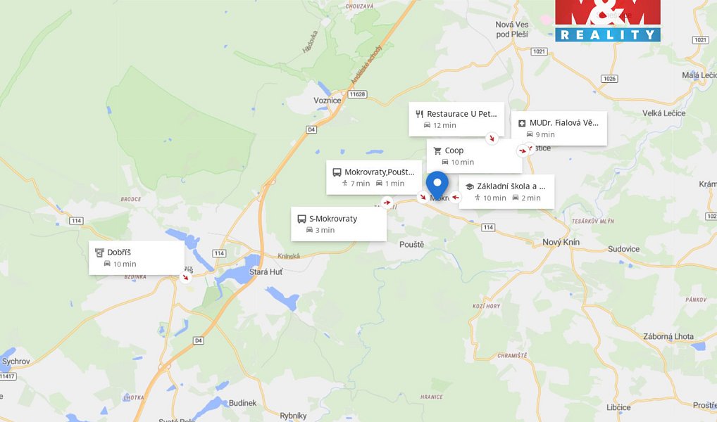 Prodej stavebního pozemku 4 449 m², Mokrovraty – náhled fotky 9