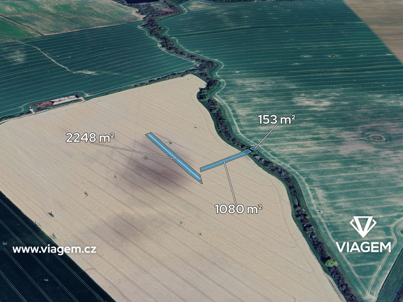 Prodej pole 2 076 m²