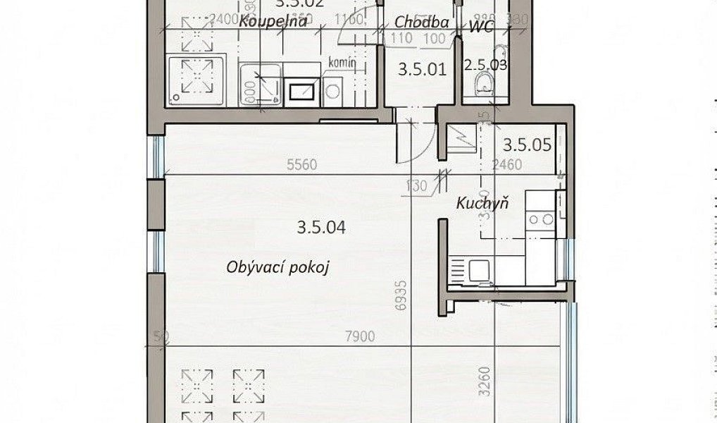 Pronájem bytu 3+kk 102 m², Olešná – náhled fotky 14