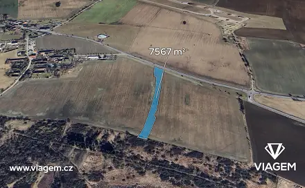 Prodej pole 2 522 m², Tábor