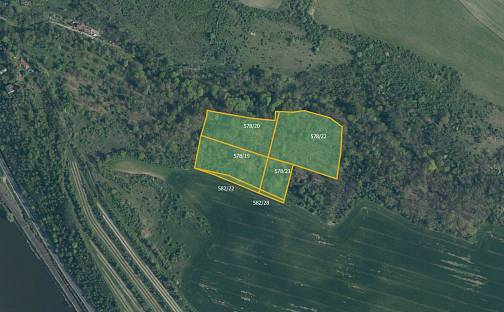 Prodej louky 12 578 m², Mělník