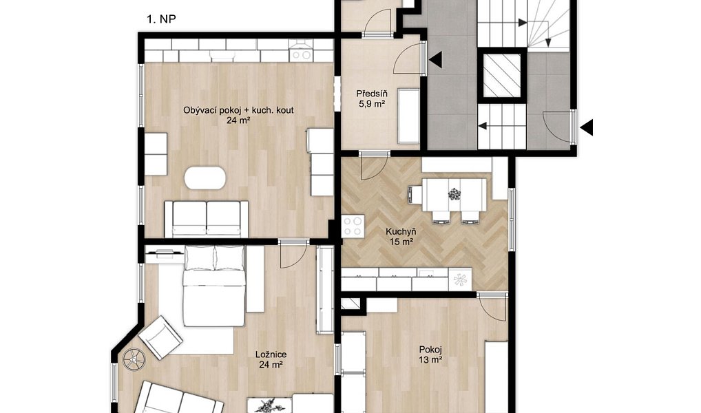 Prodej domu 260 m² s pozemkem 180 m², Krupka – náhled fotky 38
