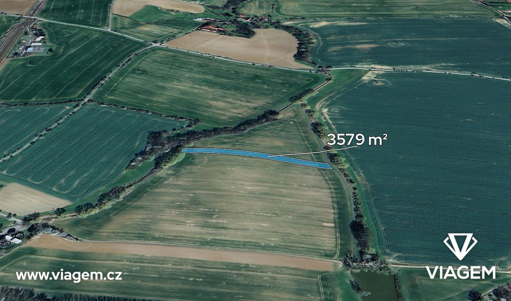 Prodej pole 1 193 m², Golčův Jeníkov – fotka 1 z 5