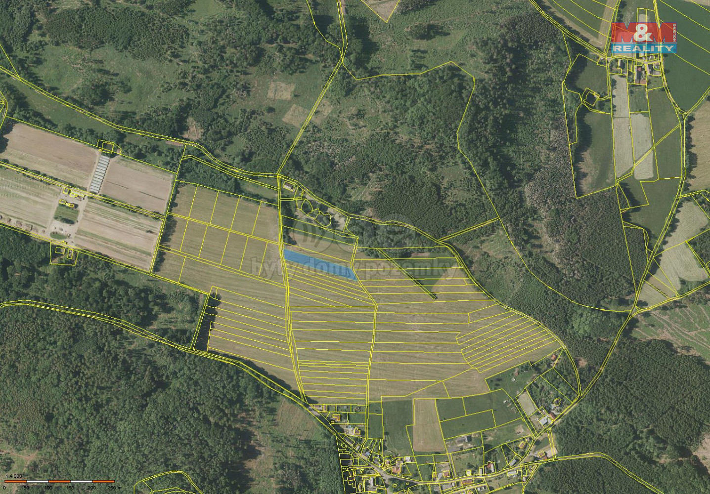 Prodej louky 3 841 m² – pohled 3