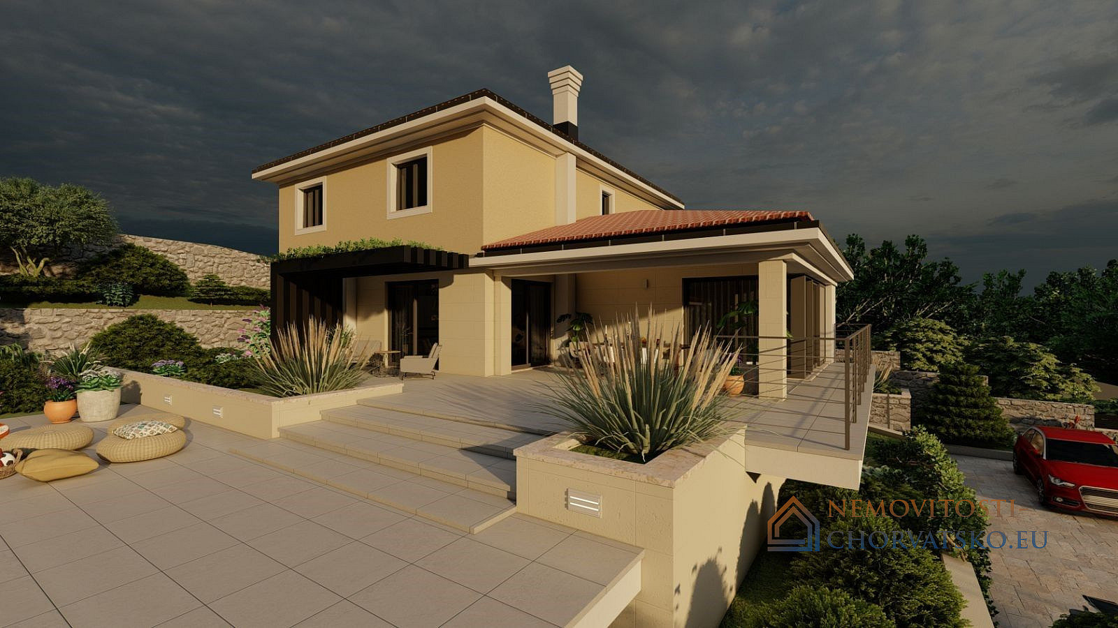 Prodej stavebního pozemku 1 278 m² - Aanzicht 2