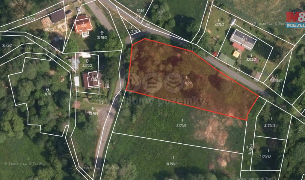 Prodej stavebního pozemku 2 512 m², Stará Voda – náhled fotky 10