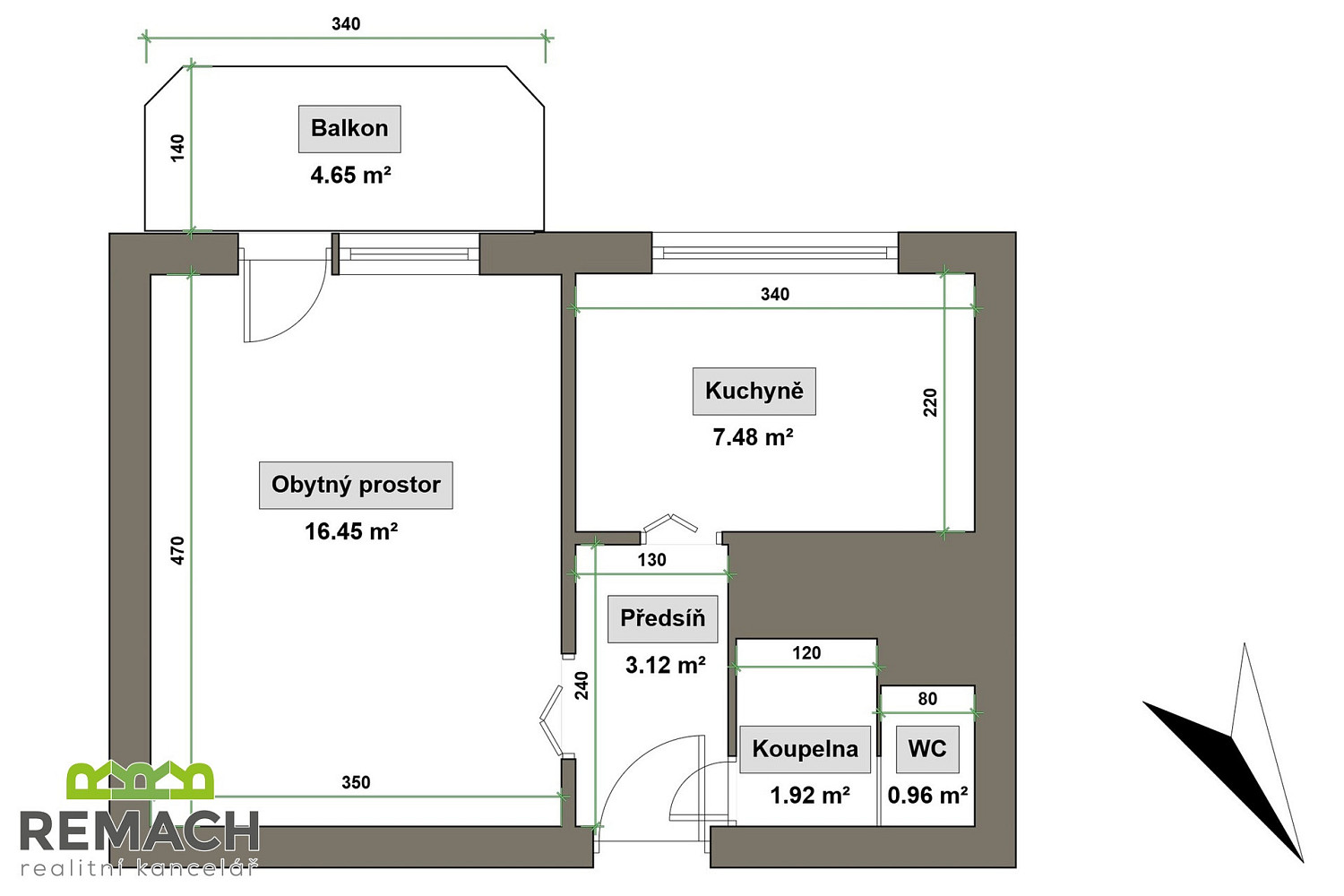Prodej bytu 1+1 31 m² — photo 2