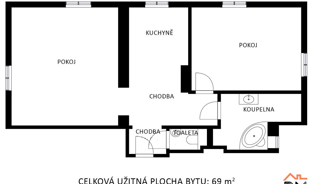 Prodej bytu 2+1 69 m², Jihlava – náhled fotky 13