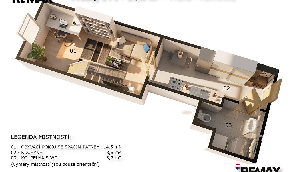 Prodej bytu 1+1 27 m², Praha – náhled fotky 3