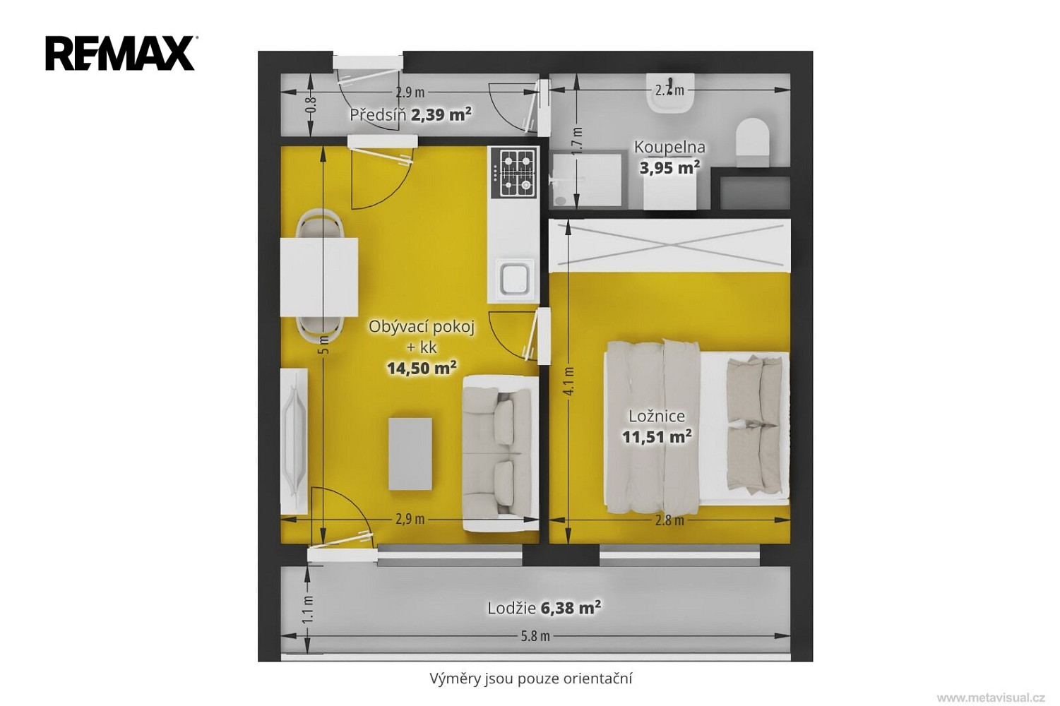Prodej bytu 2+kk 36 m² – fotografie 5