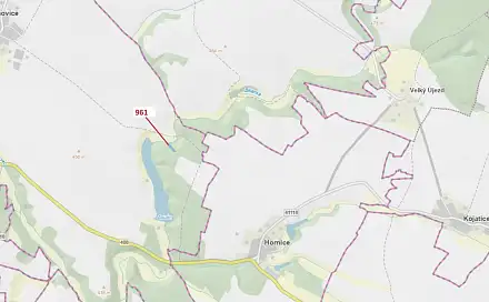 Dražba lesa 961 m², Hornice