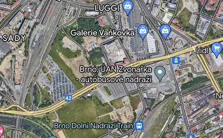 Pronájem stavebního pozemku 9 000 m², Brno