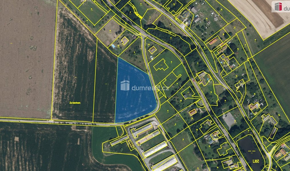 Prodej pole 9 124 m², Litíč – náhled fotky 3