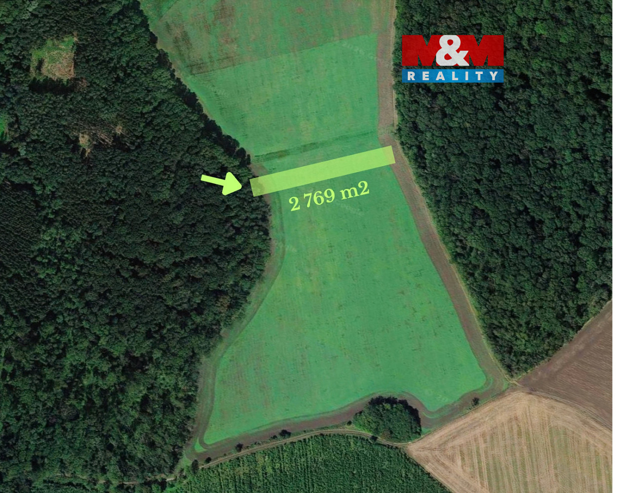 Prodej pole 2 769 m²