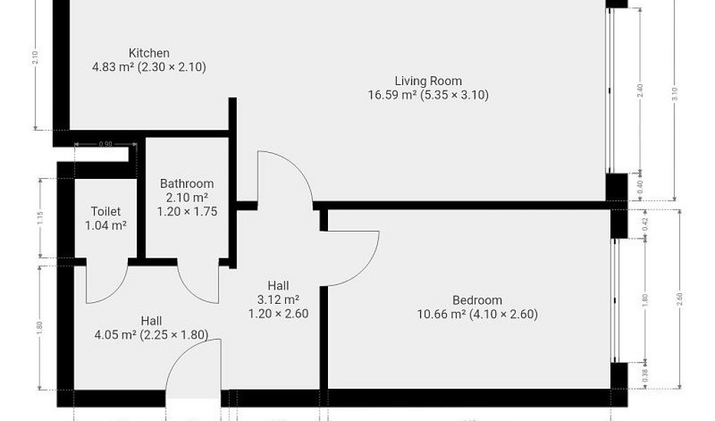 Pronájem bytu 2+kk 42 m², Praha – náhled fotky 12