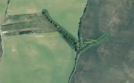 Prodej pole 2 733 m², Vracov, okres Hodonín