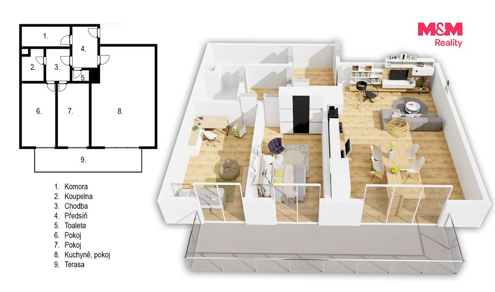 Prodej bytu 3+kk 91 m², Hradec Králové – náhled fotky 9