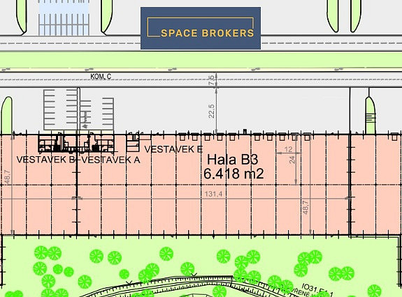 Pronájem skladovacích prostor 6 418 m² – fotografie 3