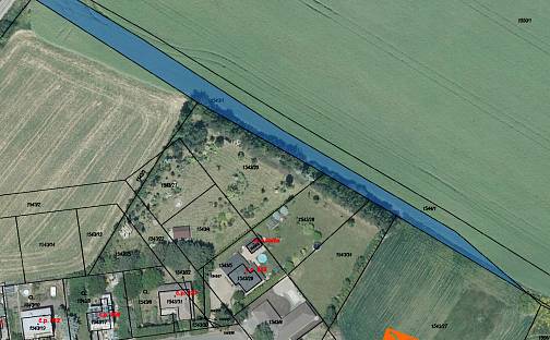 Prodej pole 1 221 m², Podbořany, okres Louny