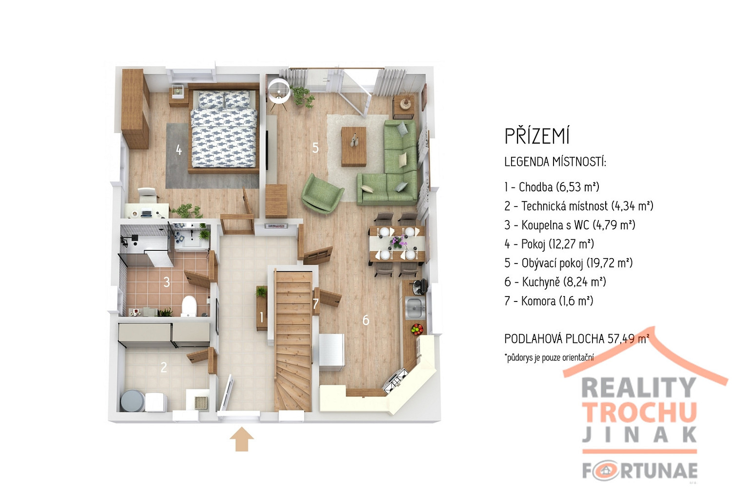 Prodej domu 115 m² s pozemkem 456 m² – pohled 4