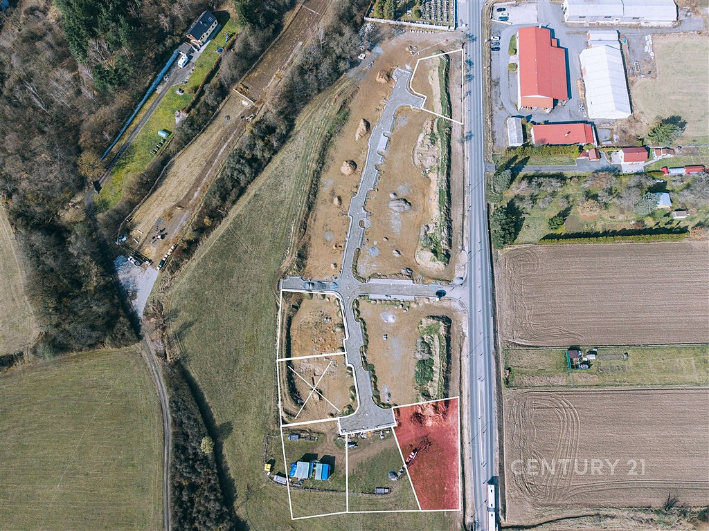 Prodej stavebního pozemku 1 056 m² – pohled 3
