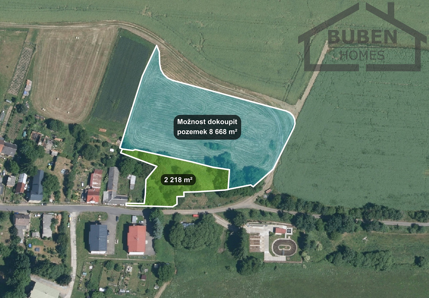 Prodej stavebního pozemku 2 218 m² – fotografie 2