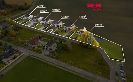 Prodej stavebního pozemku 1 000 m², Přelouč, okres Pardubice