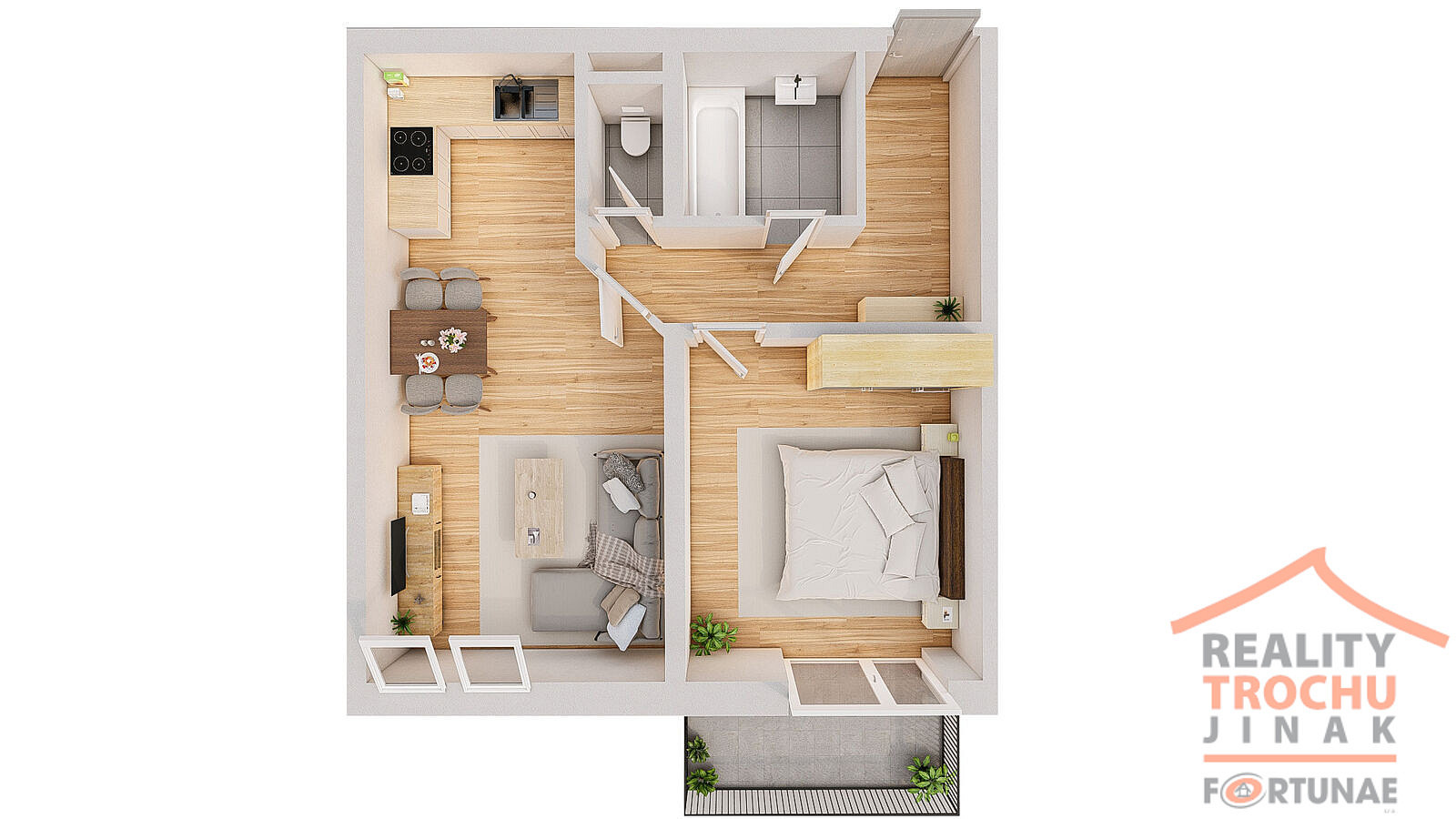 Prodej bytu 2+kk 48 m² – fotografie 3