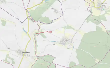 Dražba lesa 774 m², Chotěbudice