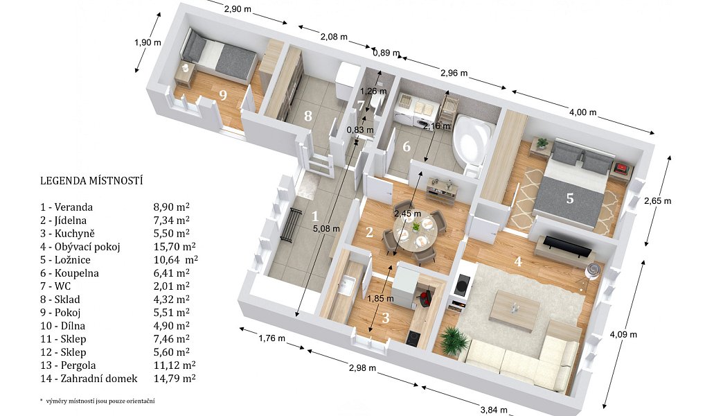 Prodej domu 84 m² s pozemkem 1 851 m², Skalice nad Svitavou – náhled fotky 26