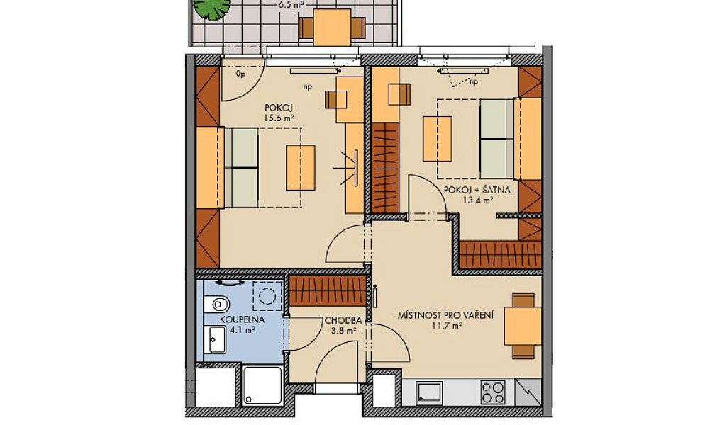 Prodej bytu 2+1 51 m², Praha – náhled fotky 4