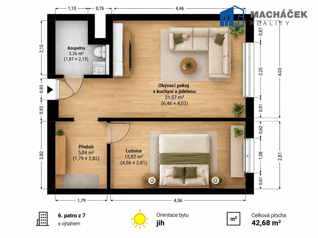 Prodej bytu 2+kk 42 m² – fotografie 4